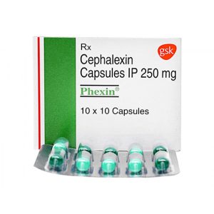 Phexin 250mg - Cephalexin Capsules IP 250 mg - Unitedmedicines